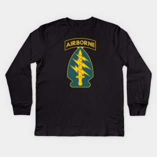 US Army Special Forces Insignia Kids Long Sleeve T-Shirt